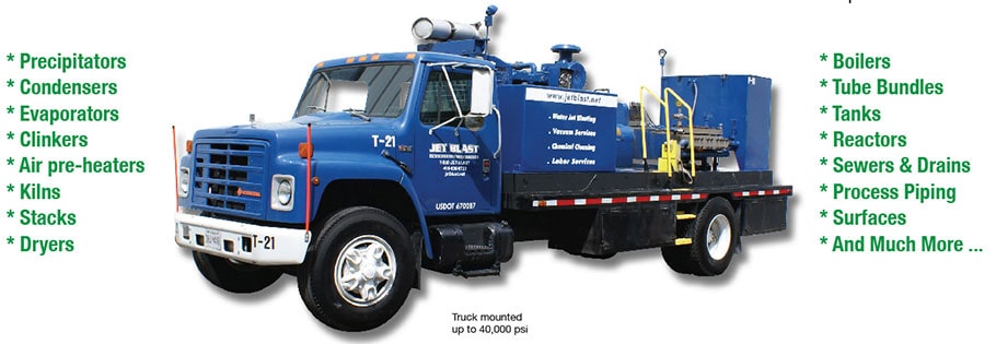 Water Jet Blasting Truck