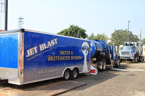 Jet Blast Water & Wastewater Division Truck