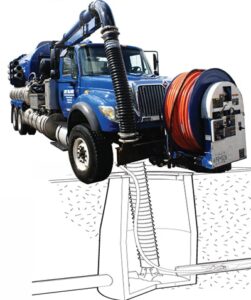 Jet Blast Vacuum Truck Cleaning in National Harbor, MD