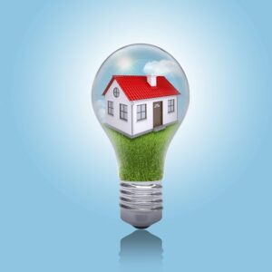 House in the light bulb